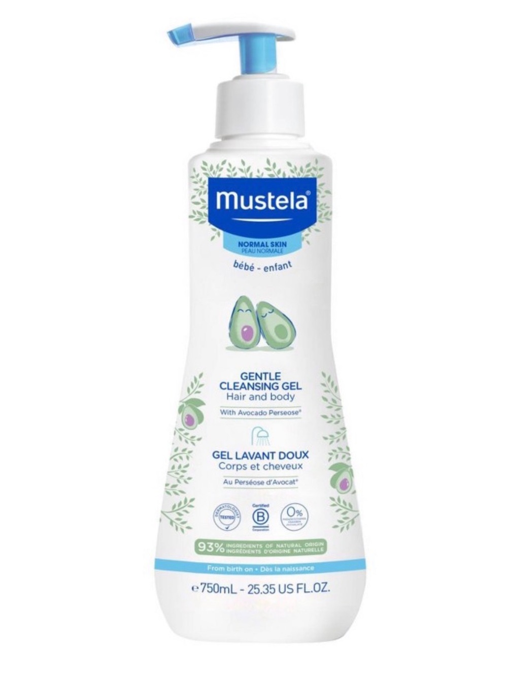 Mustela Gentle Cleansing Gel for Kids -25.35 Oz